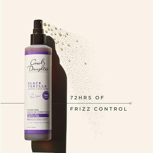 Carol's Daughter Carol\'s Daughter Black Vanilla Leave In Conditioner for Curly, Wavy or Natural Hair, Moisturizing Hair Care for Dry, Dull or Brittle Hair, 8 Fl Oz