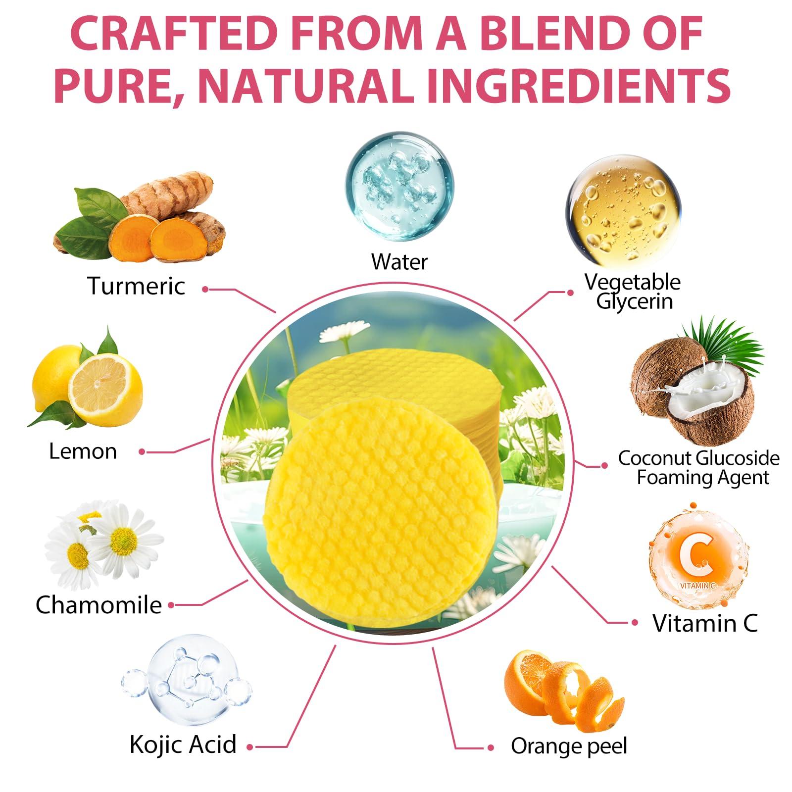 newseel Newseel Turmeric Face Scrub Pads - Dark Spot Cleansing & Exfoliation (40 PCS)