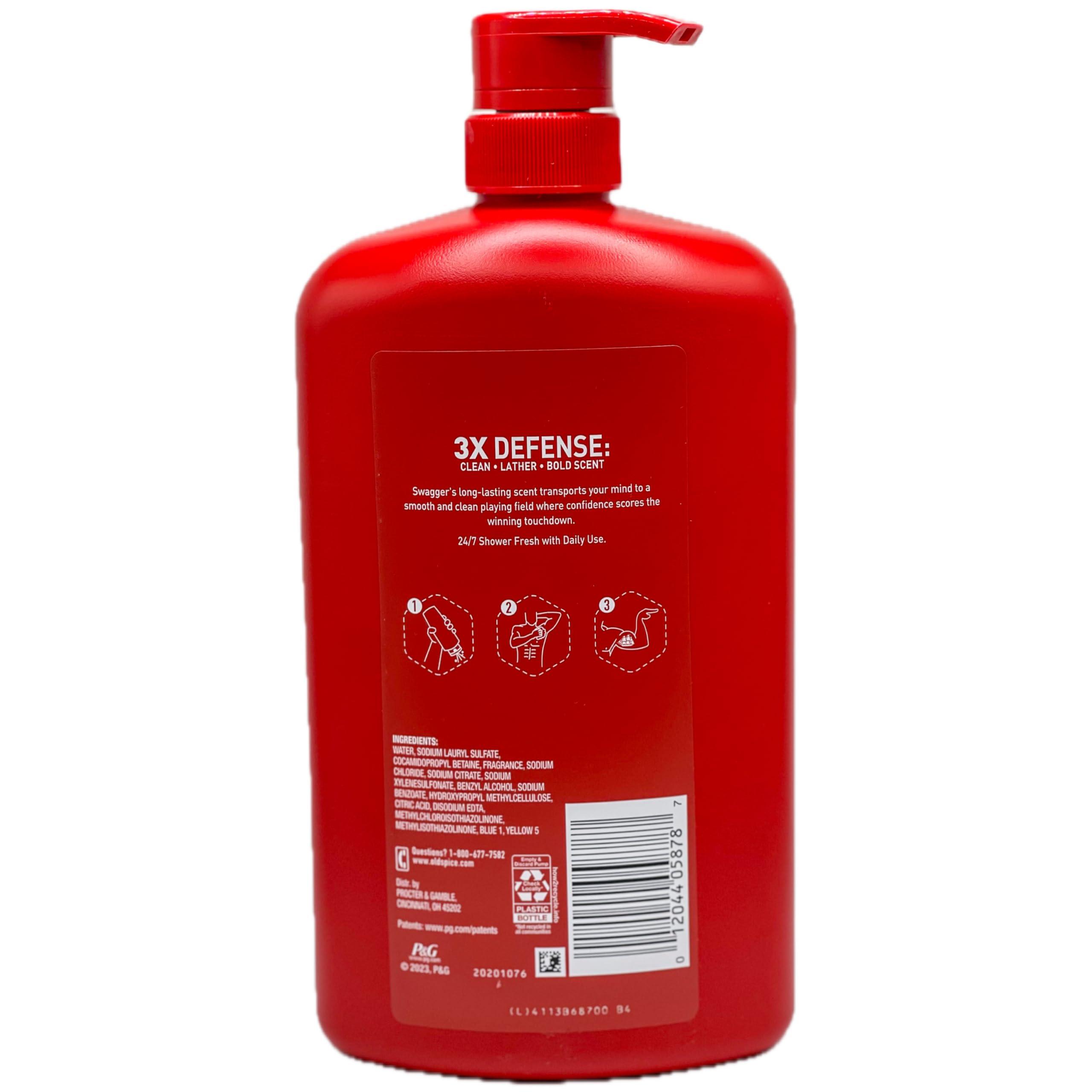 Old Spice Old Spice SWAGGER BODY WASH SCENT OF CEDARWOOD 24/7 SHOWER FRESH 33.4 FL OZ