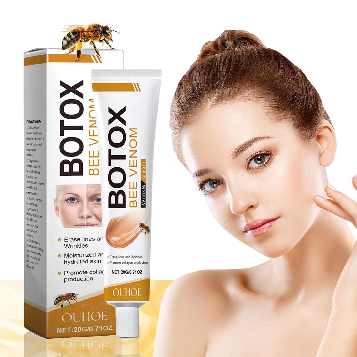 XBEGIX XBEGIX 2pcs Botox Bee Venom Cream - Wrinkle Removal & Firming, Moisturizing, Lifting & Recovery - All Skin Types - Anti-Aging Bee Venom Cream