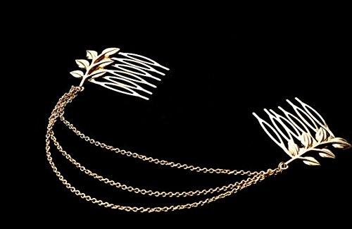 Toga Party Accessories Greek Roman Goddess Toga Party Gold Leaves Hair Comb