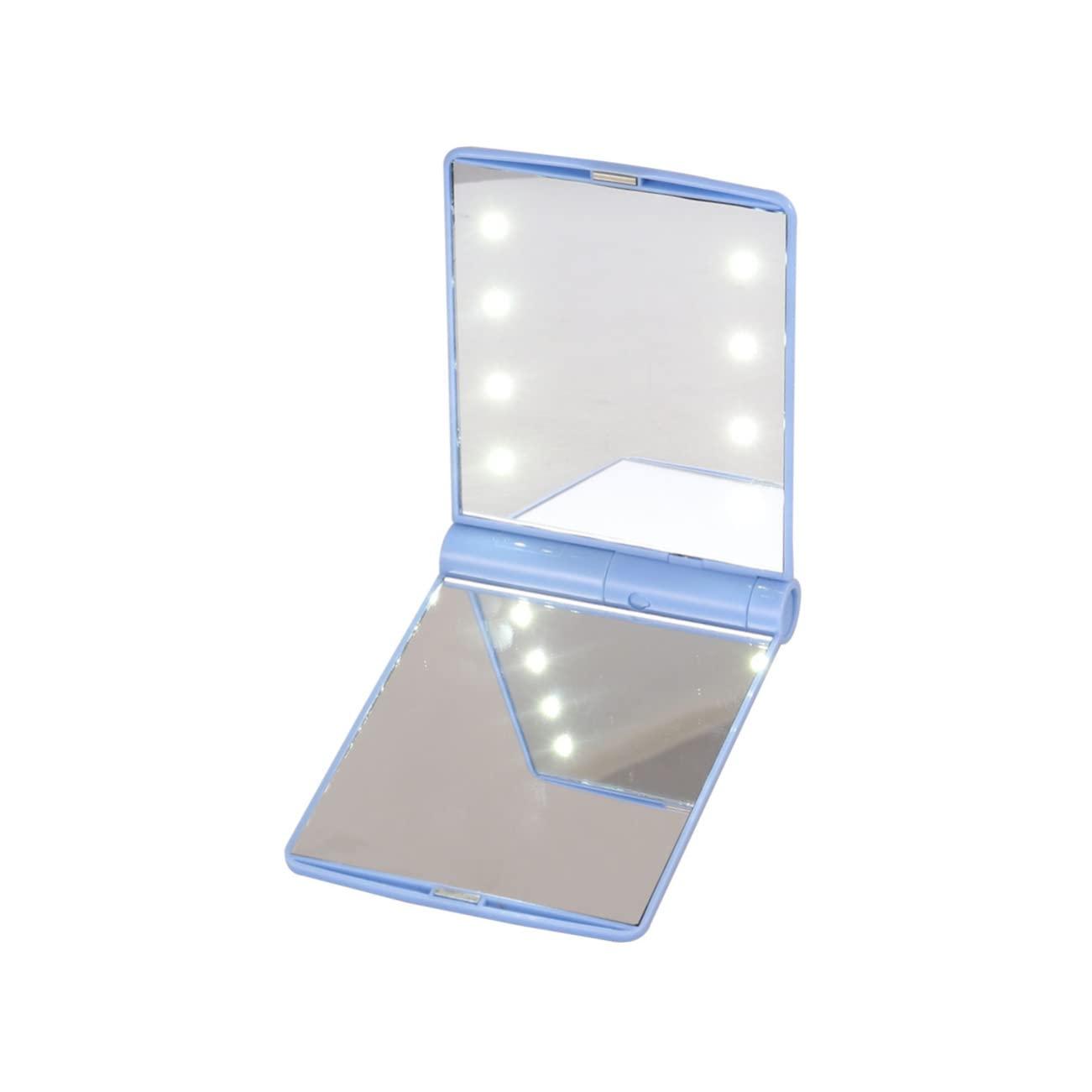 Mipcase Mipcase 3pcs Personal Makeup Mirror Purse Portable Cosmetic Mirror Lighted Magnifier Makeup Vanity Mirror Led Light Mirror for Makeup Portable Vanity Mirror Mini Travel Small Mirror Shine