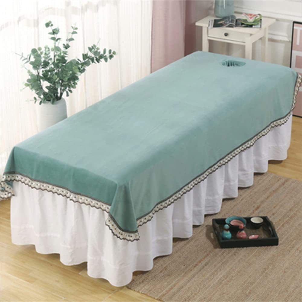 NinthAvenue Basics Massage Couch Cover Washable Beauty Salon Spa Massage Table Cloth Breathable SPA Massage Table Cover Mat Professional Massage Table Sheet Set Pure Color For Massage Tables And Spas-F 47x75inch(120x190