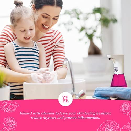 ZYFE ZYFE DIY Mothers Day Hand Soap Bundle - Auto Dispenser - 64oz Liquid Handsoap Refill & 2x 12oz Rose Handsoap Dispensers
