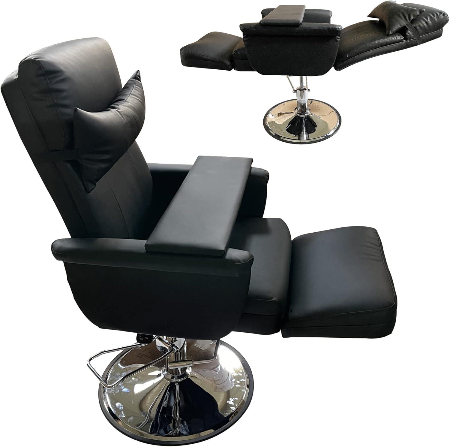 INTBUYING INTBUYING Beauty Bed Chair Black Hydraulic Pressure Facial Bed Spa Table Salon Chair Adjustable Salon Massage Bed Chair 360 Degree Rotating for Beauty &Home Office Chair Max Load 440lb