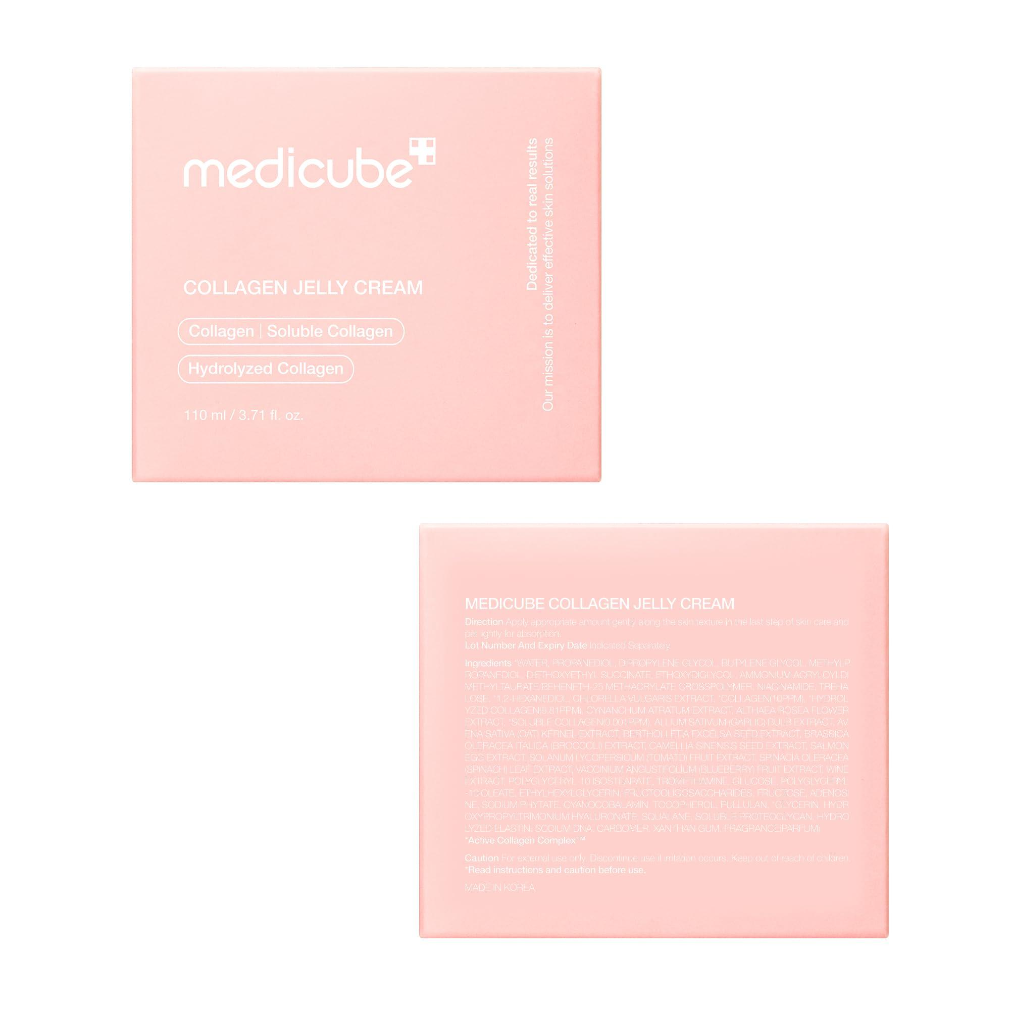 Medicube Medicube Collagen Jelly Cream- Niacinamide & Freeze-Dried Hydrolyzed Collagen - Boosts skin\'s barrier hydration and gives 24h Glow & Lifted Look - No artificial color, Korean skincare (3.71 fl.oz.)
