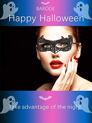 Barode Barode 3 Pcs Venetian Masquerade Mask Eyes Lace Masks Luxury Black Halloween Christmas Party Ball Fancy Dress for Women and Girls (3 Pcs)
