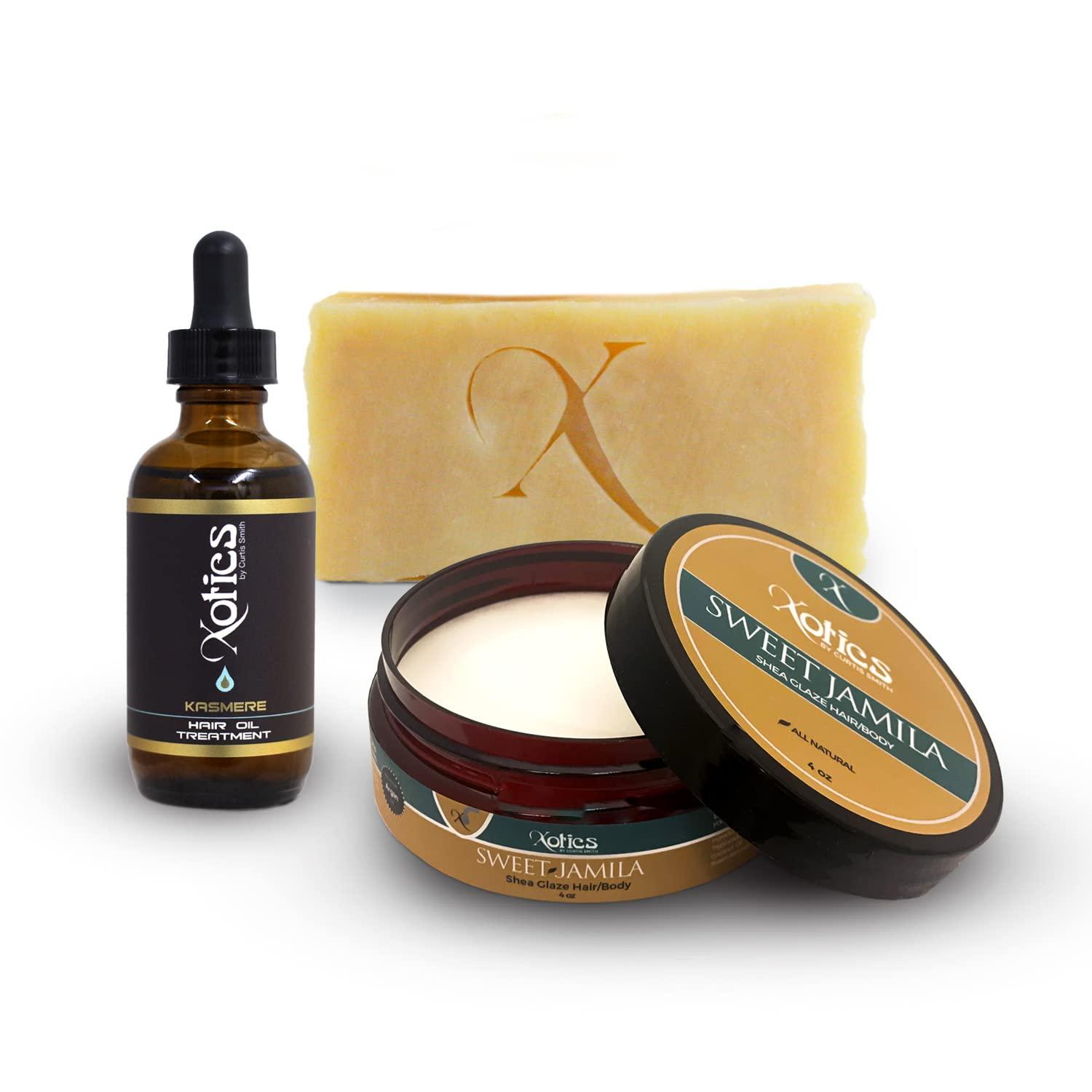 Xotics by Curtis Smith Xotics by Curtis Smith Shea Glaze, Hair Oil (Kasmere), and Soap