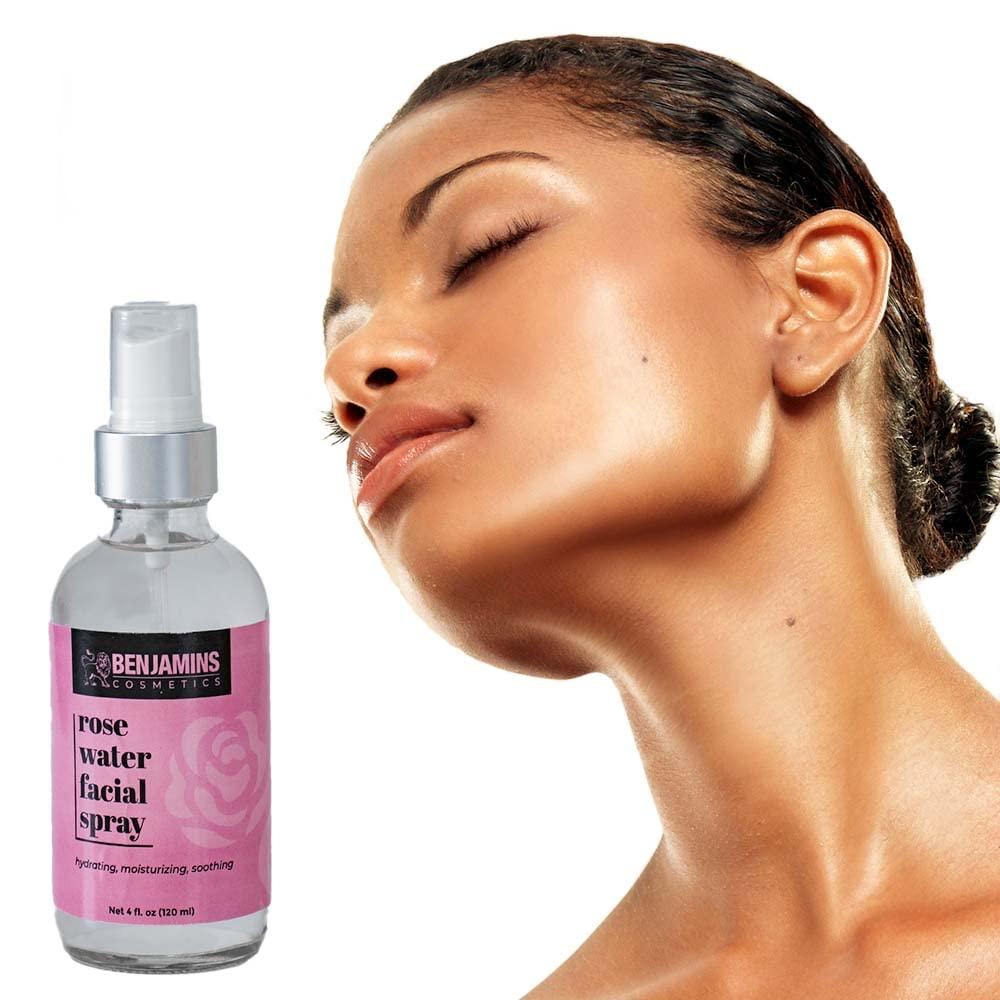 BENJAMINS COSMETICS ROSE WATER FACIAL SPRAY, MAKEUP SETTING SPRAY