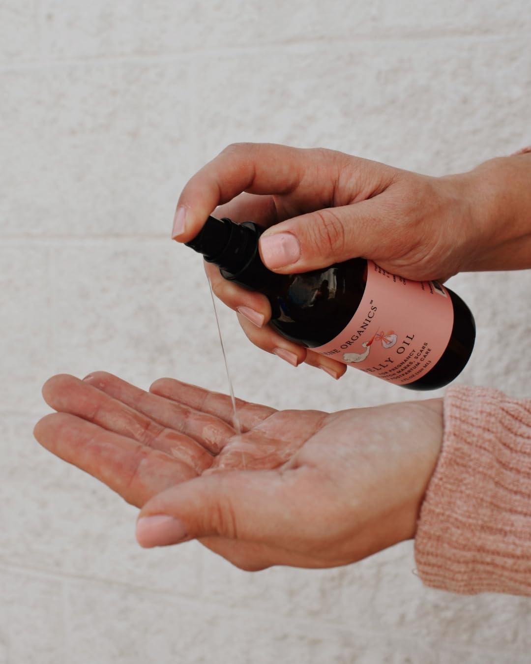 Irene Organics Belly Bundle by Irene Organics - Organic Belly Butter and Oil for Pregnancy Stretch Mark Prevention and Treatment - Award Winning Skincare For Pregnancy and Postpartum - Mother\'s Day Gift Set (Large)