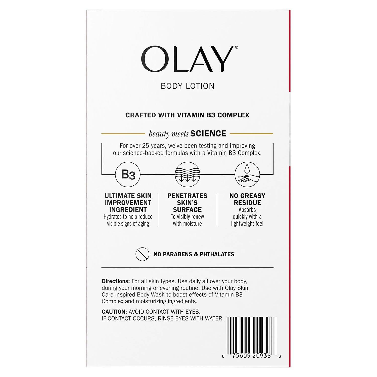 Olay Olay Age Defying & Hydrating Niacinamide Hand/Body Lotion, 17 Fl Oz (2 Pack)