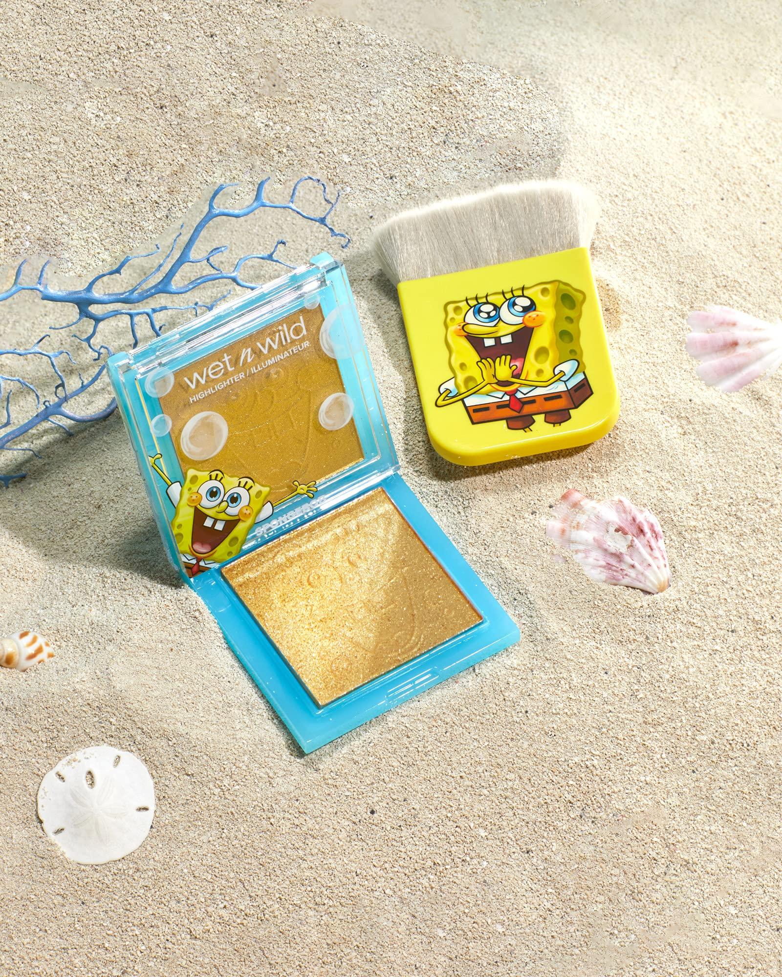 wet n wild Wet n Wild 1114236, Flat Kabuki Brush Squarepants Makeup Tools Flat Foundation + Highlighter Brush, SpongeBob