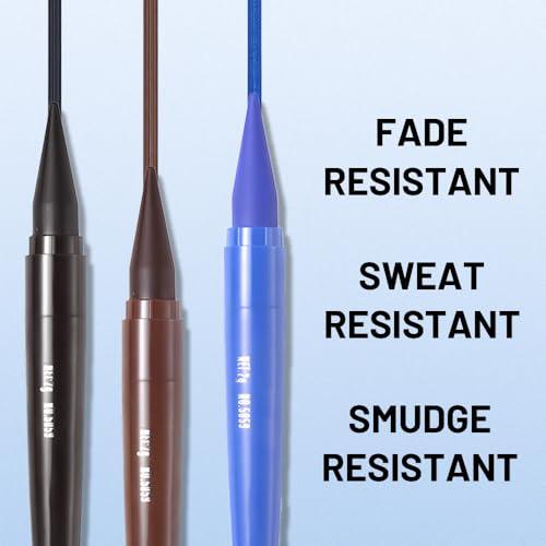 AMY\'S DIARY AMY\'S DIARY Blue Gel Eyeliner,Cream Eyeliner Tool Smudge Proof Eyeliner Pencil,Matte Blue Eye-liner Pencil Tattoo Eyeliner Pen, Eyeliner Gel Stick Makeup Eye-liners for Women Girls (blue)