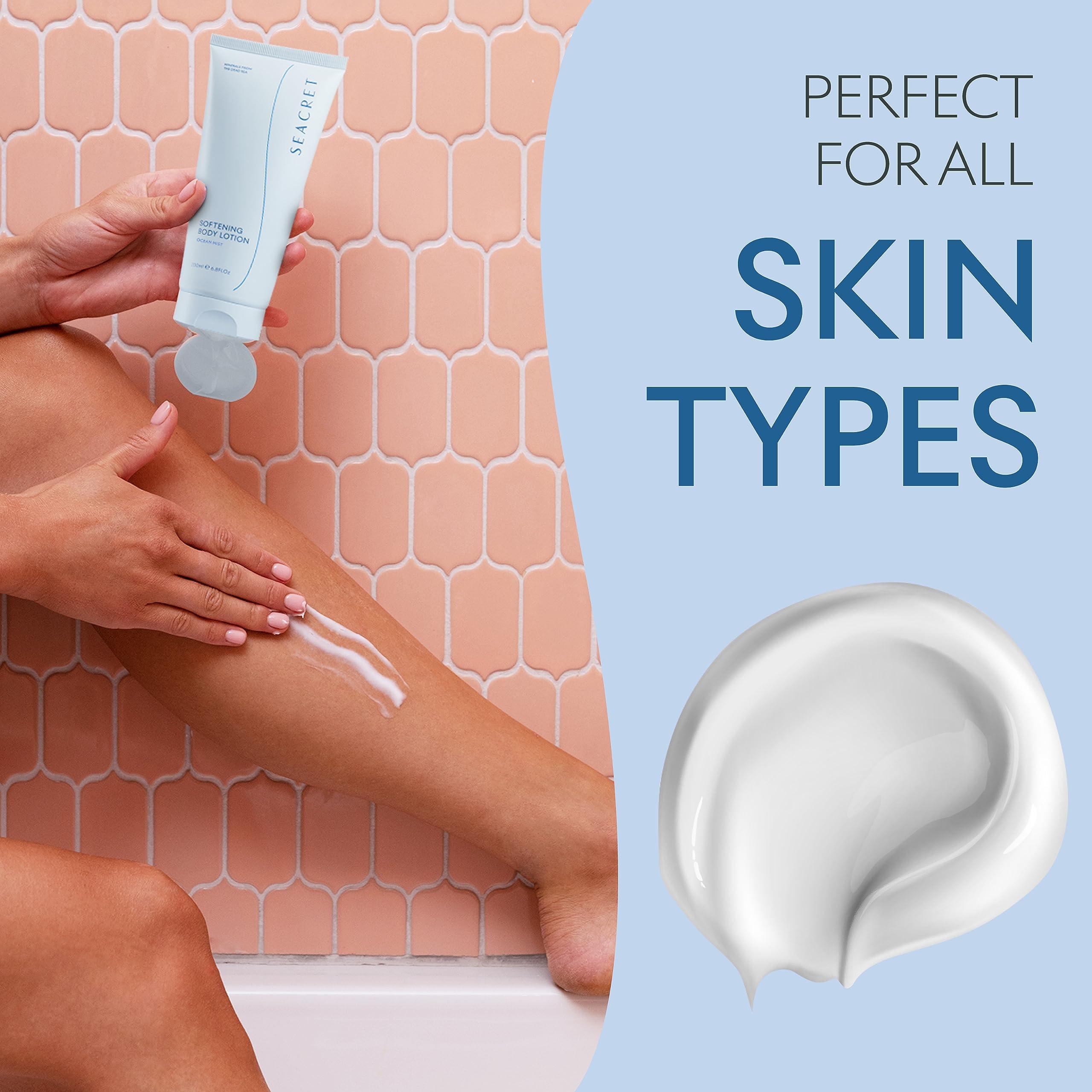 SEACRET SEACRET OCEAN MIST BODY LOTION: Daily Moisturizing Lotion with Dead Sea Minerals, Chamomile, Avocado Oil, Aloe Vera, Vitamin A & E for All Skin Types, 6.8 Oz