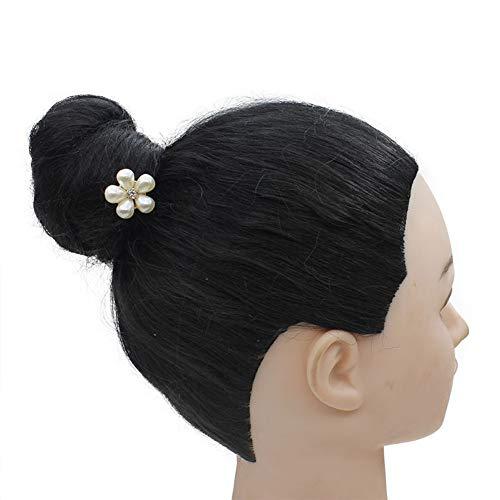 Suoirblss 5PCS Imitation Pearl Spiral Twist Screw Hair Pins Rhinestone Flower Hair Clips Spiral Bobby Pins Hair Bun Styling Tool Hair Accessories for Women Lady (A#)