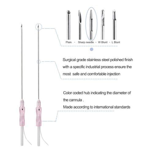 THJNKKJ THJNKKJ Pdo Pcl Cog Threads 18G100MM W-Type 360R Bidirection Cog,Threads for Face Lift, 20pcs (PCL Cog 18G100mm), Beige