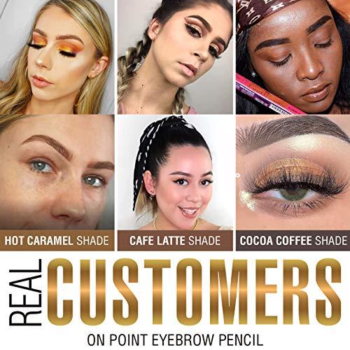 Mia Adora Best MICRO TIP Brow Definer Pencil - Waterproof & Smudgeproof ALL DAY WEAR - Cruelty FREE - Ultra Fine EXTRA Precision - Retractable Eyebrow Pencil - No Sharpener Needed - (LIGHT Brown)