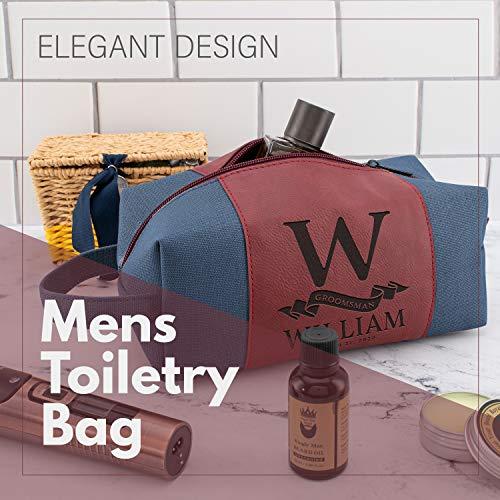 Amazing Items Amazing Items Single - Personalized Groomsmen Gifts, Custom Men Toiletry Bags - Groomsman Gifts for Wedding, Groomsmen Proposal Gifts - Design 2, Blue
