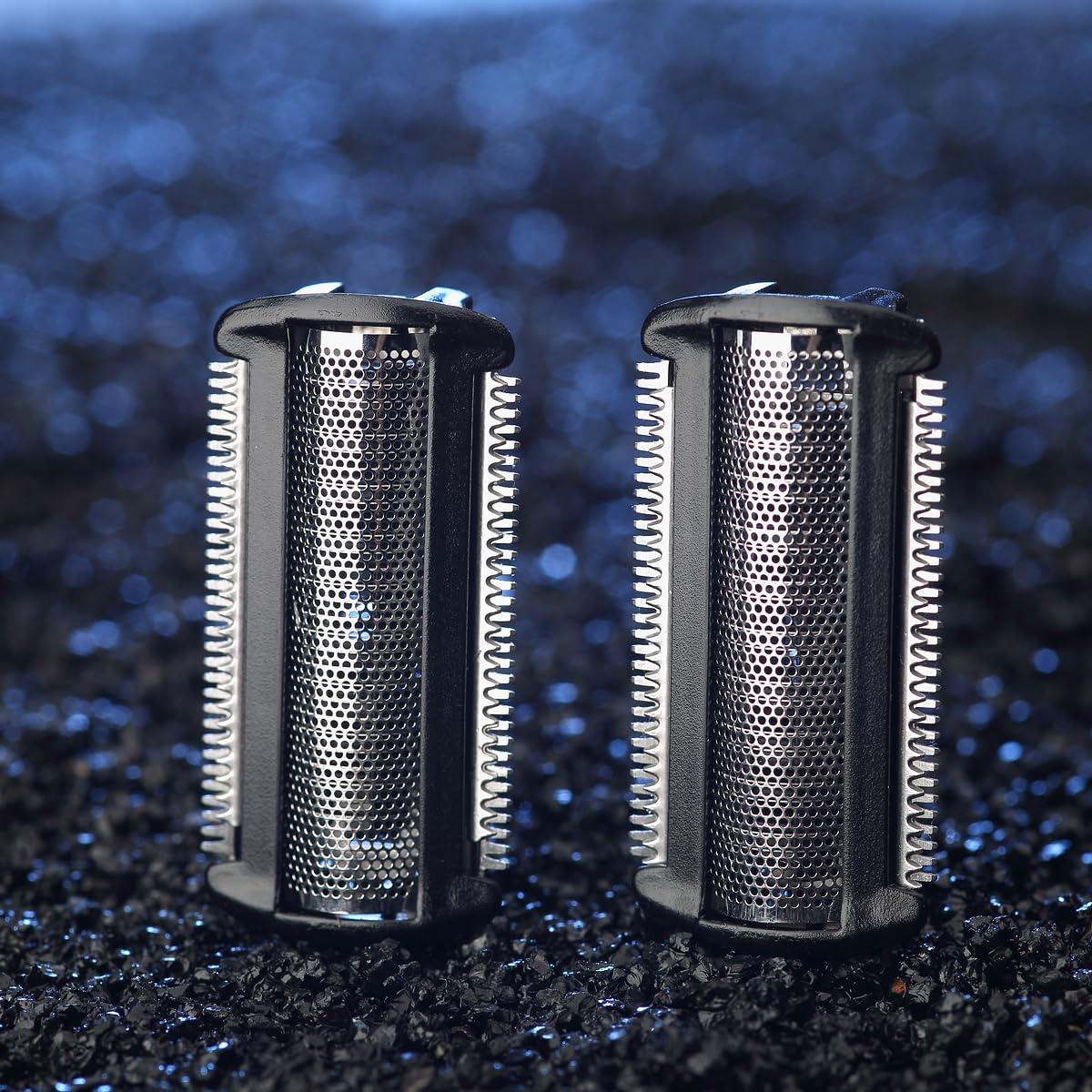 ANYSONIC 2PCS BG2000 Replacement Head with Brush Compatible with Philips norelco bodygroom 7000 Compatible for BG5025, BG7030, BG7040, BG2030, BG2040 Replacement Heads