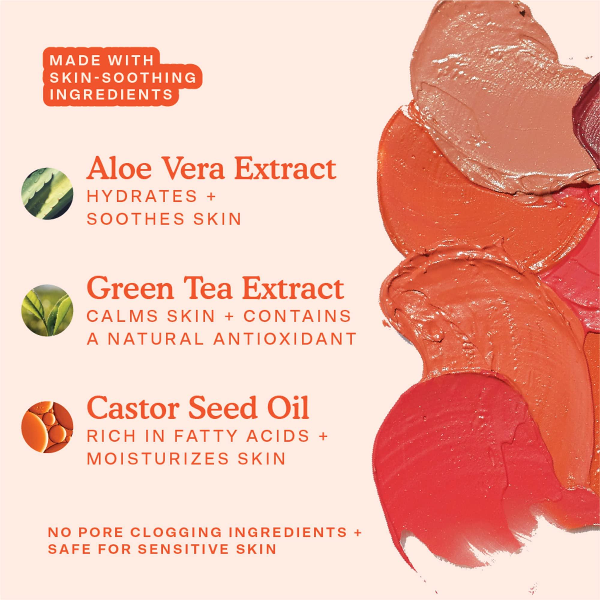 Tower 28 Tower 28 Beauty BeachPlease Cream Blush for Cheeks and Lips - Multi-Purpose Lip and Cheek Tint in Orange Blush - for Sensitive Skin Color POWER HOUR, Luminous Finish