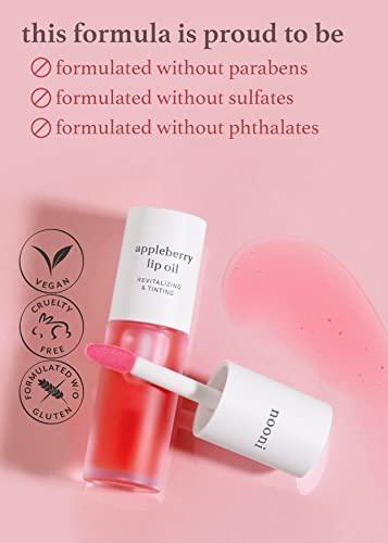 NOONI Nooni Korean Lip Oil - Appleplum, 0.12 Fl Oz + Korean Lip Oil - Appleberry, 0.12 Fl Oz + Korean Lip Oil - Appletea, 0.12 Fl Oz Bundle