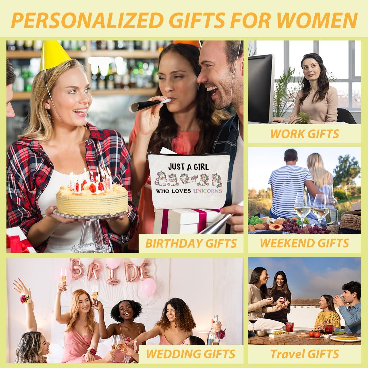 CQM CQM Unicorn Gifts Makeup Bag Stuff Unicorn Cosmetic Bag Toiletry Bag Zipper Pouch for Women Girls Female Sister Daughter Friend Lover Birthday Graduation Friendship