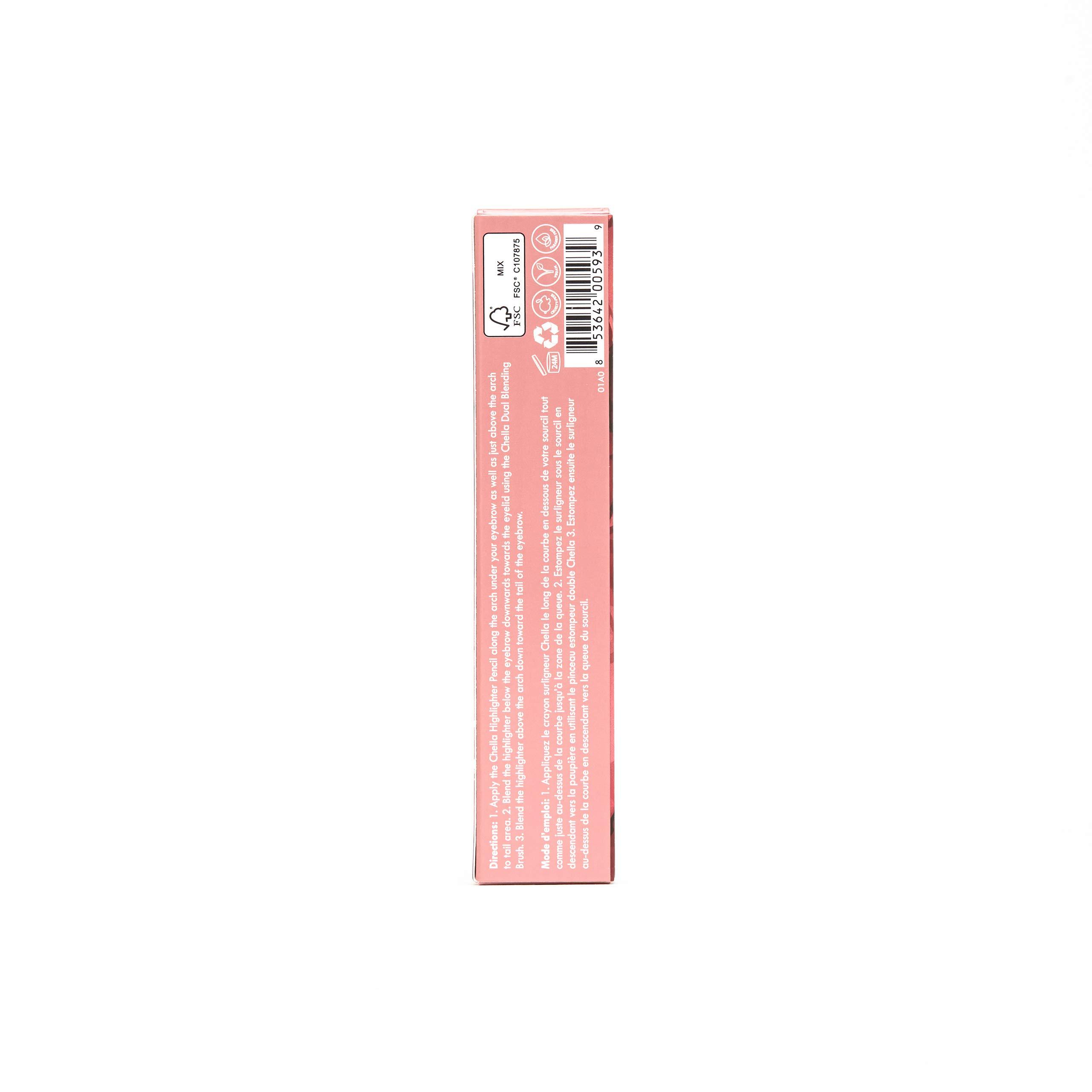 Chella Chella Highlighter Makeup Pencil - Vegan, Cruelty Free, Paraben Free, Gluten Free - Use as a Highlighter, Concealer and Under Eye Liner (Light Matte)