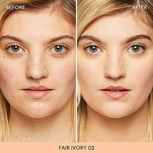 bareMinerals bareMinerals Original Loose Powder Foundation SPF 15, Lightweight Mineral Loose Powder Foundation Makeup, Buildable Coverage, Talc Free, Vegan (Fair Ivory 02)