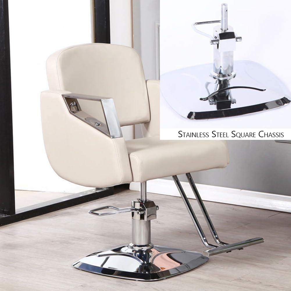 Llchaensc Llchaensc Salon Chair Barber Chair Adjustable Height and 360 Degree Rolling Swivel Hair Styling Chair Hydraulic Salon for Barbershop Hair Salon Spa Equipment,Green