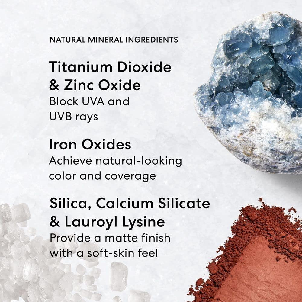 bareMinerals bareMinerals Original Matte Loose Mineral Foundation SPF 15, Powder Foundation Makeup, Buildable Coverage, Reduces Shine, Talc Free Foundation, Vegan