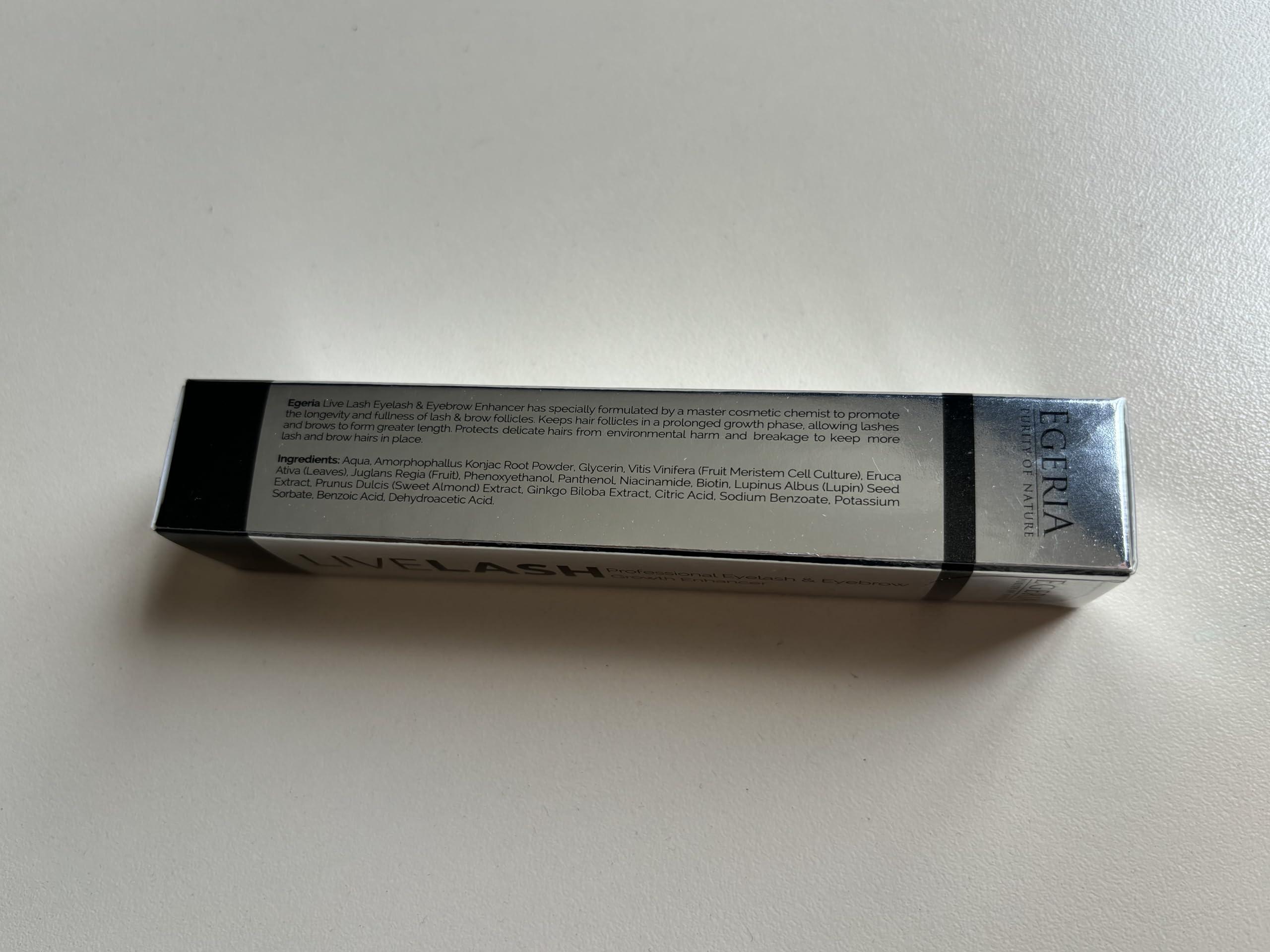 Egeria Premium Eyelash Growth Serum and Eyebrow Enhancer by Egeria, Lash boost Serum for Longer, Fuller Thicker Lashes & Brows (1 PCS)