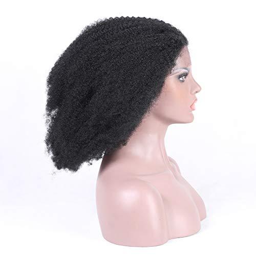 Rosehair Rose Hair Afro Curly Human Hair Wigs Natural Hairline Baby Hair African American Wigs Remy Brazilian Human Hair Lace Front Wig Real Hair Afro Kinky Curly Wig