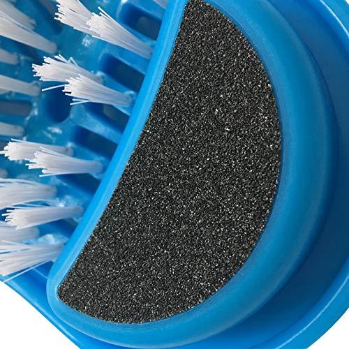 EVERMARKET Evermarket Magic Feet Cleaner Simple Foot Scrubber Feet Shower Spa Easy Feet Cleaning Brush Exfoliating Foot Massager Slipper(Blue)