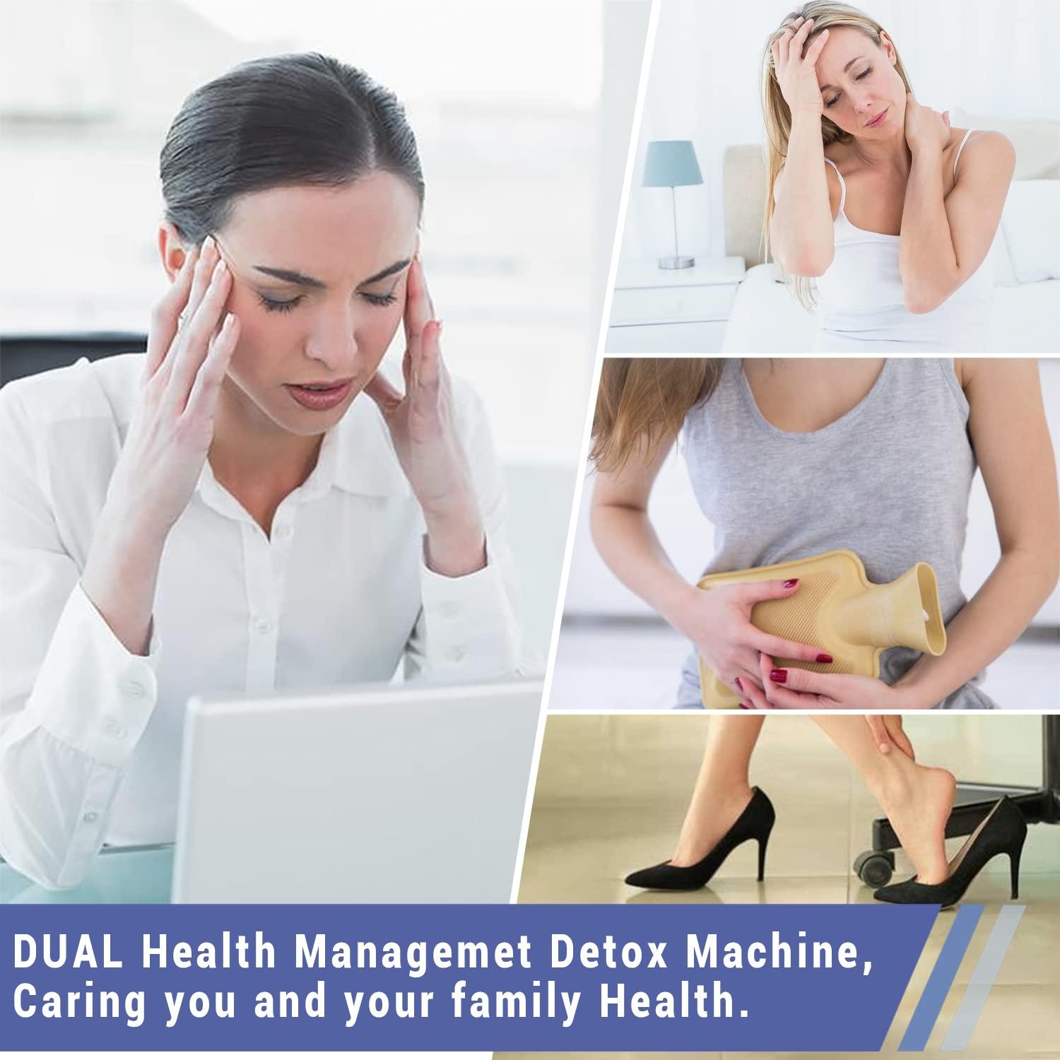 LeCuag Ionic Foot Bath Detox Machine, Professional Ion Cleanse Dual Ionic Detox Foot Bath Spa Ion Spa Chi Cleanse System for Home USE, 8 Mode Foot Spa Detox, Far Infrared Belt