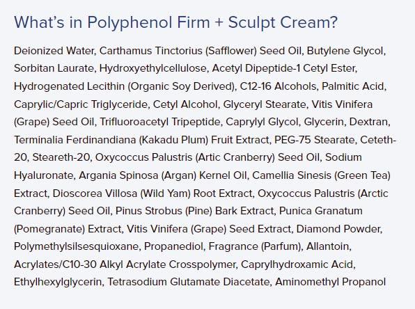 Gundry MD Gundry MD - Polyphenol Firm + Sculpt Cream 1.69 fl oz Soothes and calms irritation