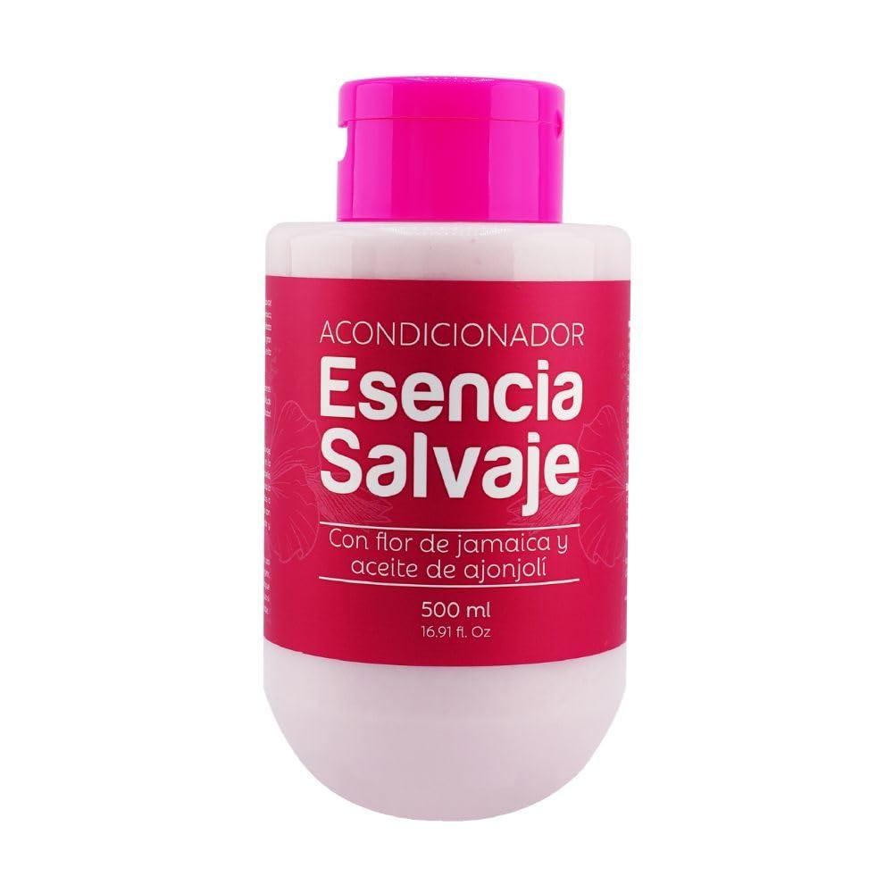 RUUFE Esencia Salvaje Shampoo de Flor de Jamaica, Acondicionador de Flor de Jamaica y Tratamiento Flor de Jamaica (3 Pack) Esencia Salvaje Shampoo, Esencia Salvaje Tratamiento, Esencia Salvaje