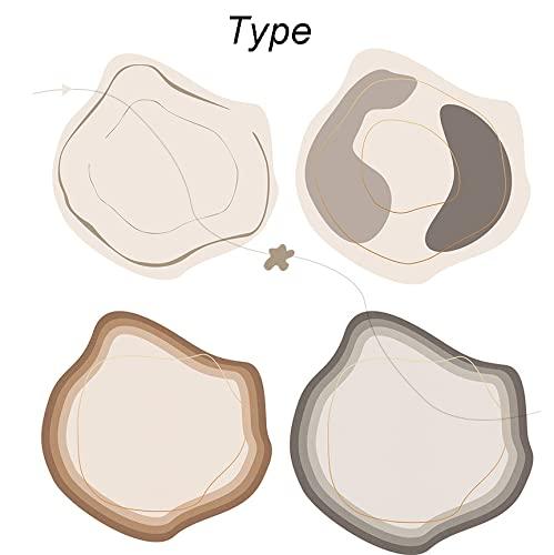 HMCUIQI HMCUIQI Tapis Chambre 200CM, Tapis De Salon Doux À Poils Courts, Tapis Moderne, Tapis Antidérapant Intérieur Moelleux, Moderne Idéal, Pour Salon, Chambre À Coucher, Couloir (A 200CM)