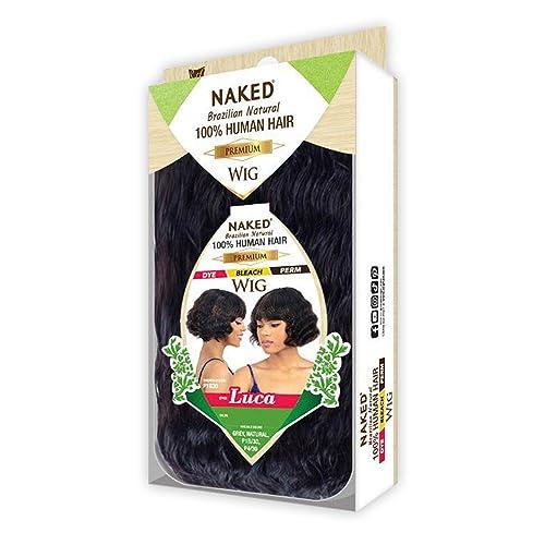 FREE TRESS FREE TRESS Naked Brazilian Human Hair Wig - Luca (Color:GREY)