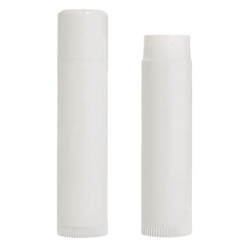 Lip Balm Express Generic Lip Balm Bulk Unlabeled - Made in USA 100 Pack Vanilla White Bulk Chapstick - Natural Ingredients