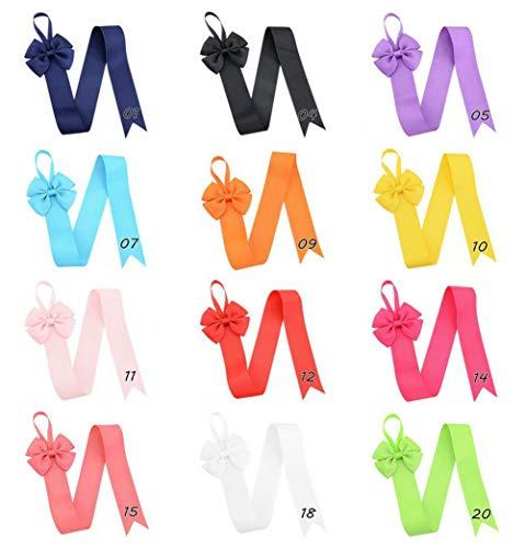 Elandy 12PCS Ribbon Hair Bow Holder Organizer Hair Accessories Storage Organizer Headband Hair Clips Display Hanger Hanging Tools for Women Girls