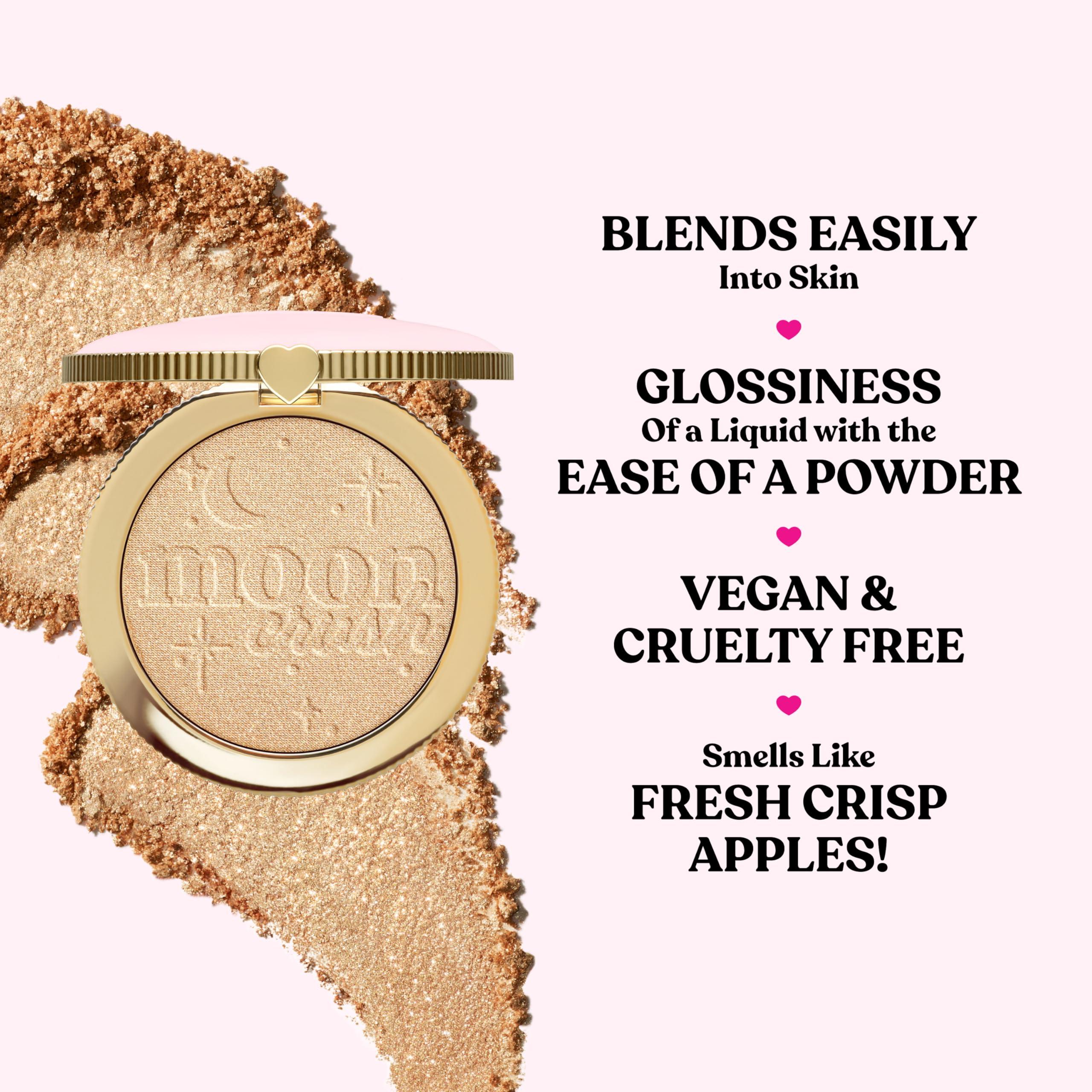Too Faced Too Faced Moon Crush Highlighter | Blendable, Weightless, Shimmer + Luminous Glow Finish, 0.25 Ounce, Shooting Star