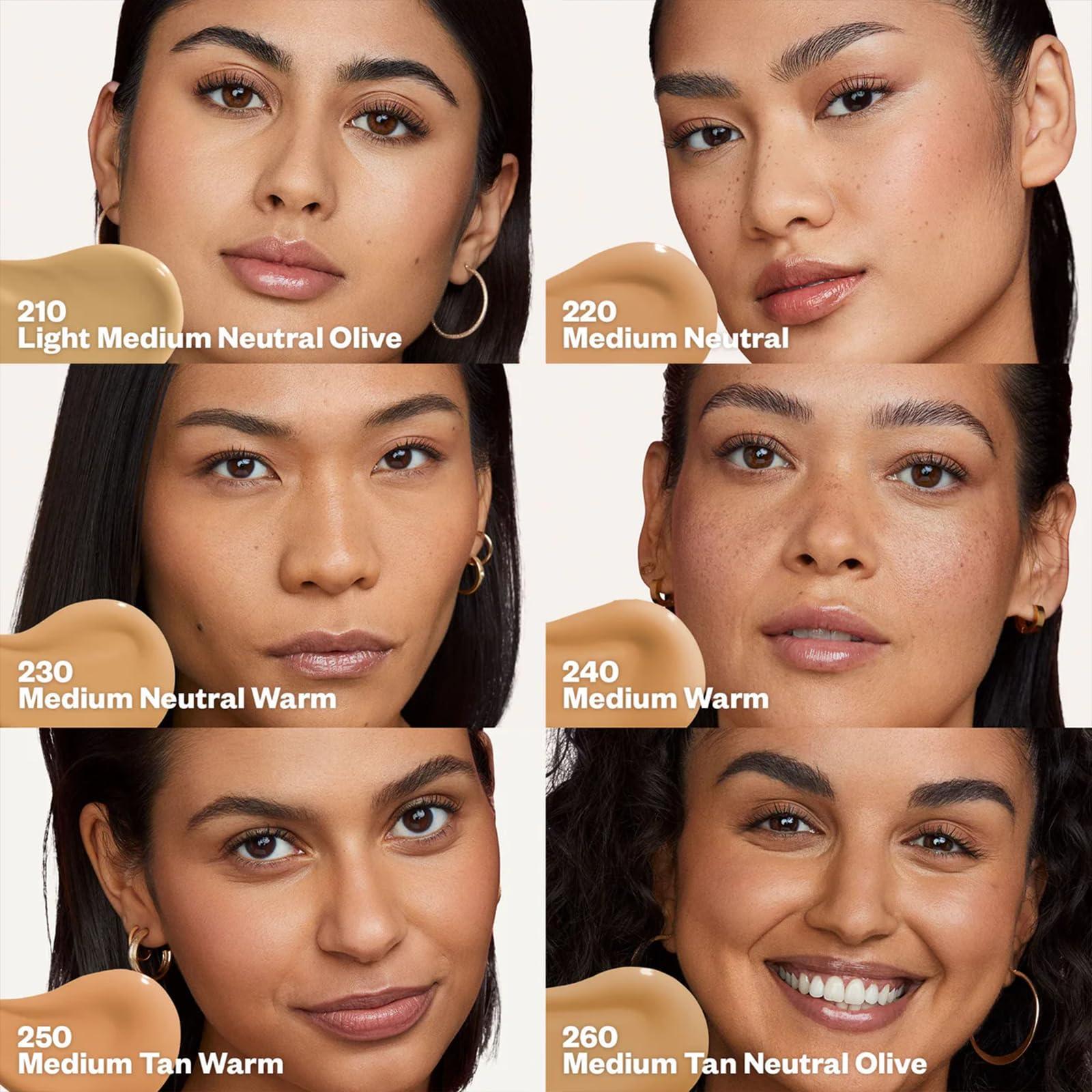 Kosas Kosas Revealer Skin-Improving Foundation with SPF 25 Protection - Hydrate, Brighten, Soothe, Plump, Protect Skin - Smoothing Texture, Natural Finish and Clean Formula - Medium Neutral Warm 230