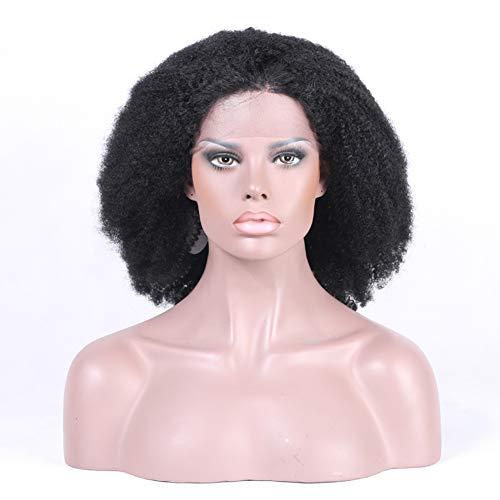 Rosehair Rose Hair Afro Curly Human Hair Wigs Natural Hairline Baby Hair African American Wigs Remy Brazilian Human Hair Lace Front Wig Real Hair Afro Kinky Curly Wig