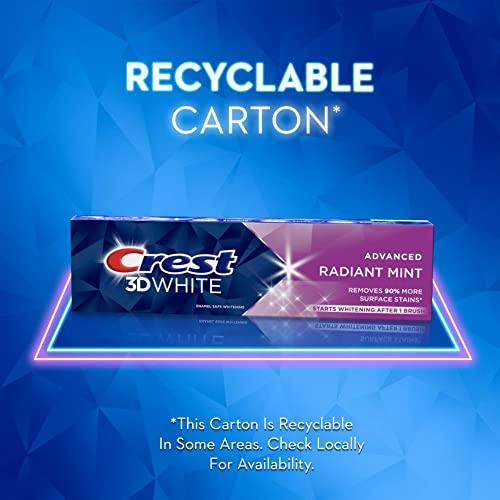 Crest Crest 3D White Toothpaste Radiant Mint, 3.8 Oz (Pack of 3)