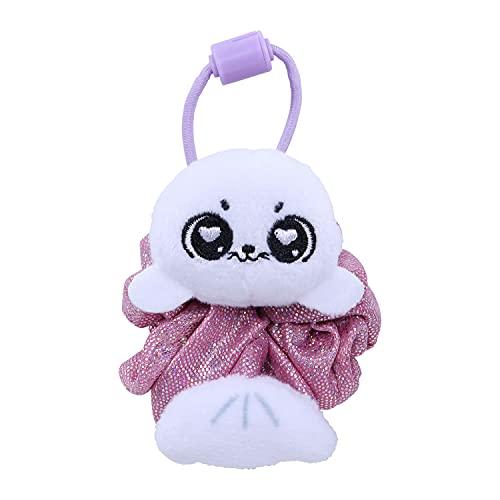 Scrunchmiez ScrunchMiez Single Surprise Pack, Magically transforms from Hair Scrunchie to Cute Plush Friend as Well as Backpack Clip. So Many Characters to Collect & wear.,(ID96524)