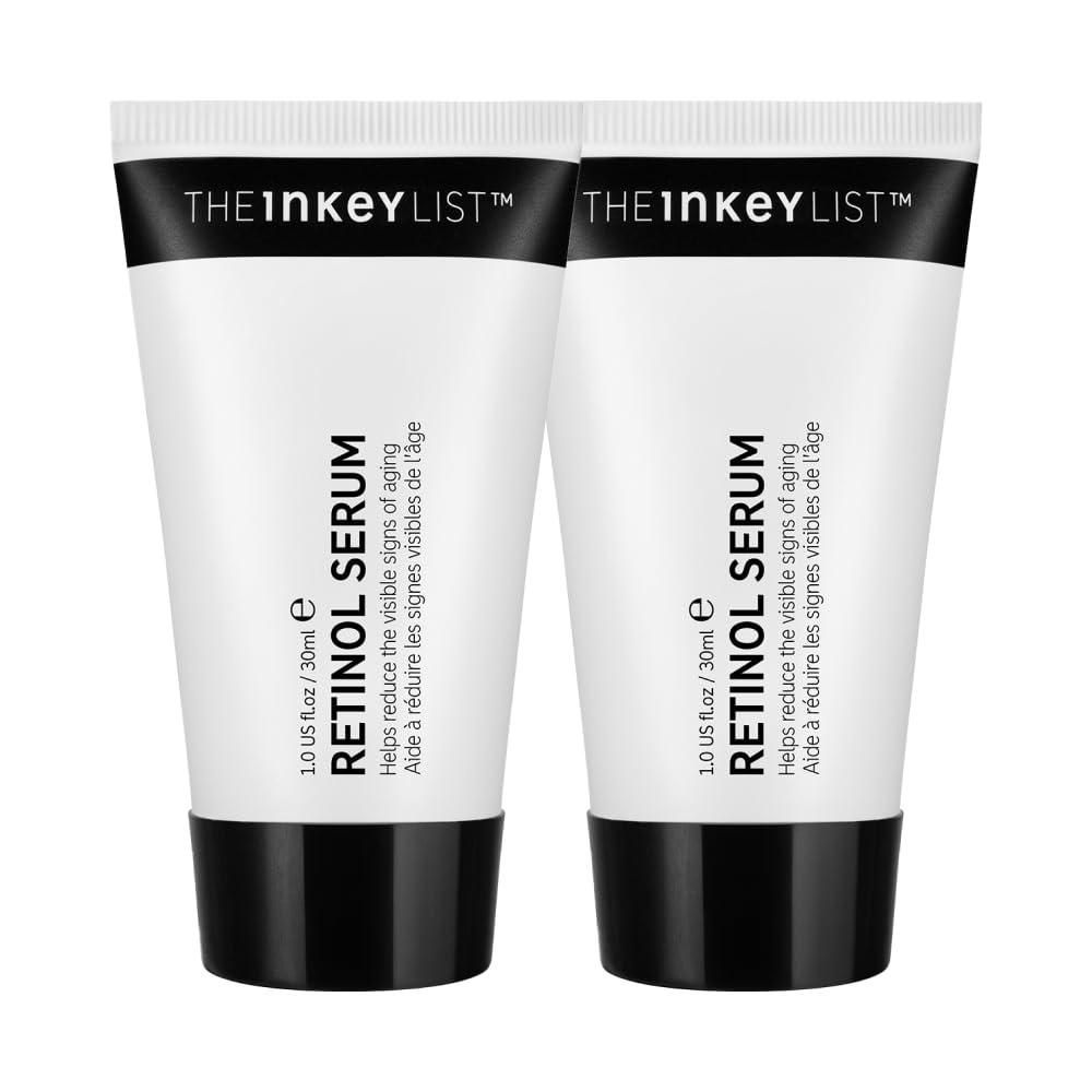 The INKEY List The INKEY List 1% Slow Release Retinol Serum Duo, Targets Signs of Aging, Helps Reduce Appearance of Fine Lines and Wrinkles, For All Skin Types, 30ml, 1 fl oz (2 Pack)