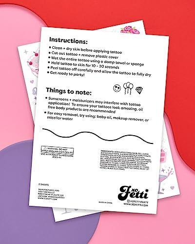 xo, Fetti xo, Fetti Elder Millennial Birthday Temporary Tattoos - 44 iridescent styles | Birthday Party Decorations, Fun Birthday Girl Party Favors, HBD, Older Wiser Hotter, 20s, 30s