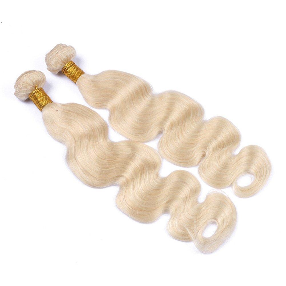 Tony beauty hair Tony Beauty Hair #613 Blonde Virgin Brazilian Human Hair Weaves Extensions Wholesale Body Wave 10-30\" Bleach Blonde Brazilian Human Hair Bundle Deals 3Pcs/4Pcs Lot (12 14 16 18)