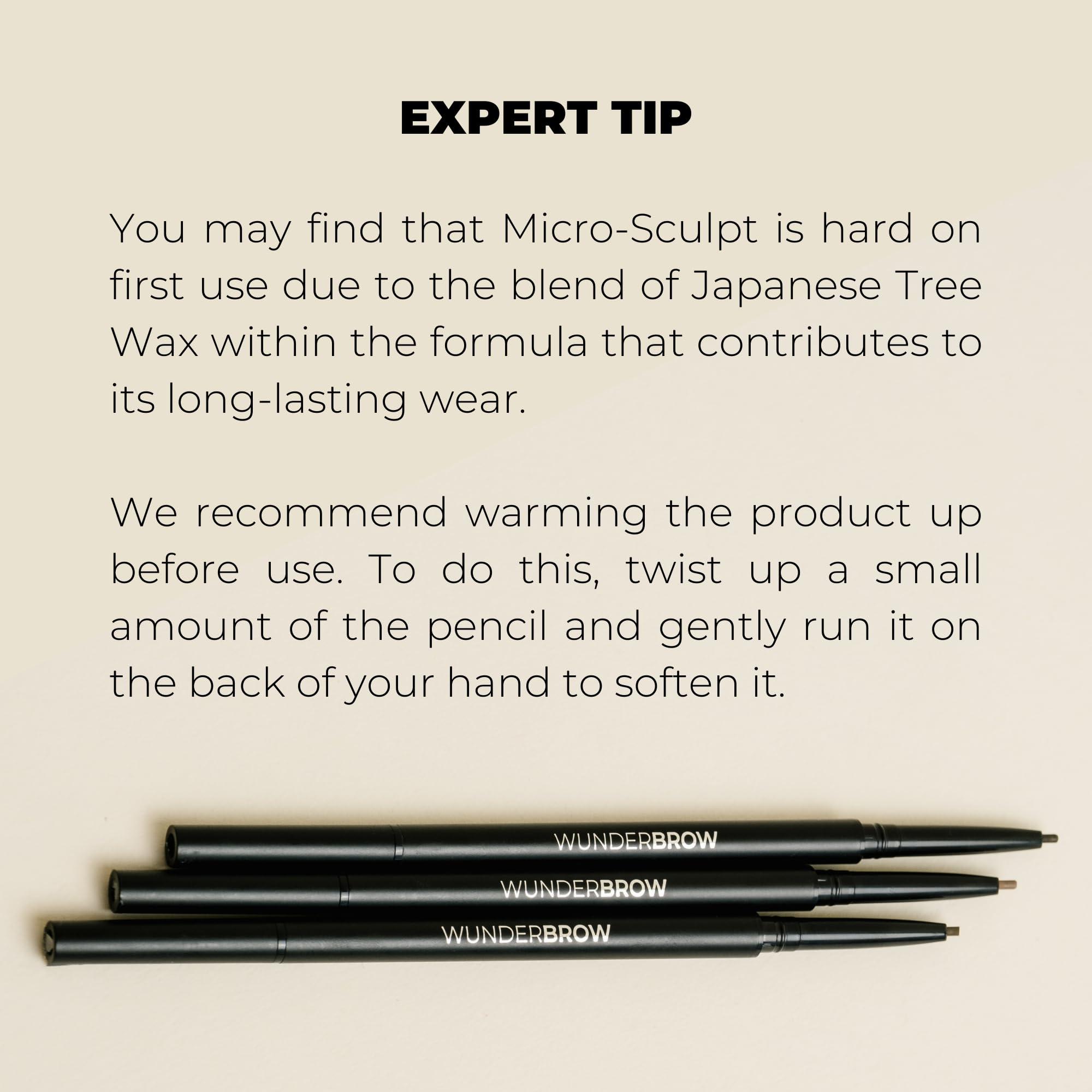 WUNDERBROW WUNDERBROW Micro-Sculpt Refillable Brow Pencil Refills, Includes 2 Refillable Cartridge\'s (Brunette)
