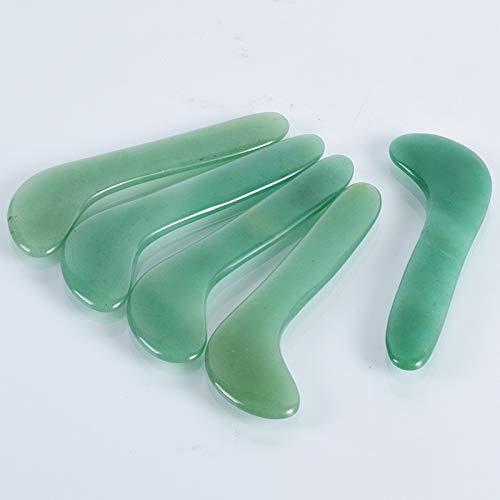 sellitem68 Exquisite Natural Jade Guasha Board Scraching Facial Eyes Scraping Gua Sha SPA Massage Tool Health Care Beauty Acupoints Plate Massager (Golf Club)